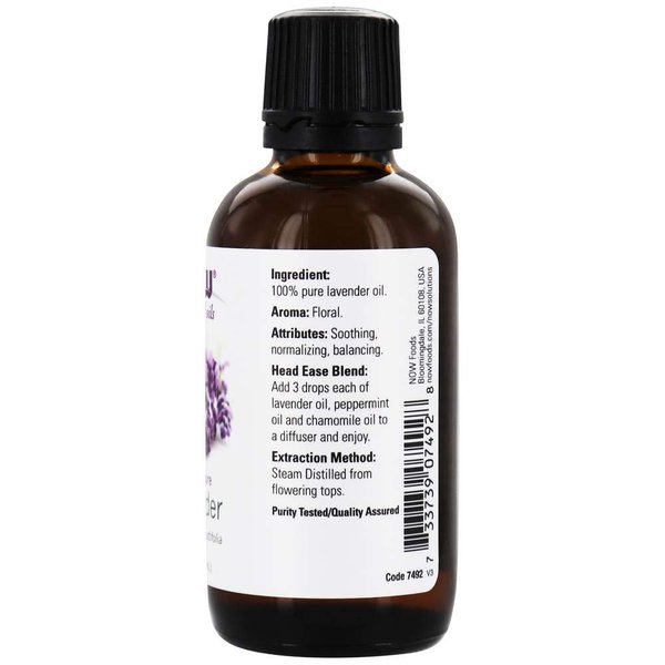 NOW Essential Oils - Lavender Oil - 2 fl. oz (59 ml) by NOW