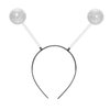 Etercycle Alien Headband, Halloween Headbands Alien Costume Accessories, Space Antenna Head Bands Boppers Ball for Halloween Theme Party Cosplay Costume (Silver)