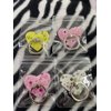 Y2K Vintage Cell Phone Ring Holder Heart Metal Kickstand Grip 360 Rotation Finger Ring Grip Kickstand for Smartphone and Tablets Repositionable (Heart Random)
