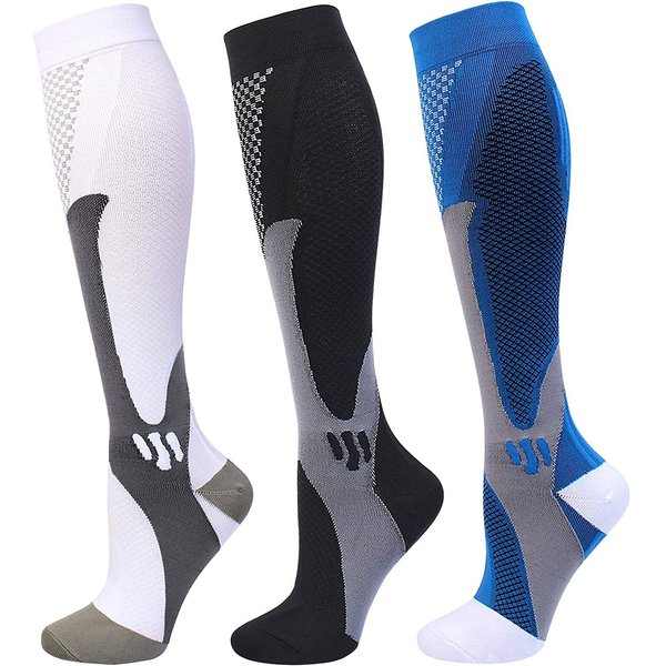 HYRIXDIRECT Compression Socks for Men Women 20-30 mmHg Compression Socks for Sports Support Socks