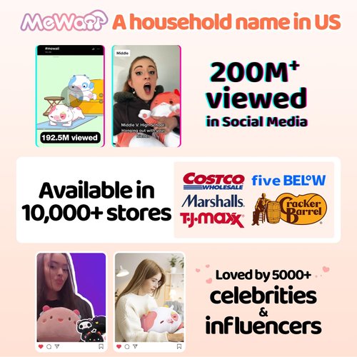 Mewaii Long Cat Plush 5 Sizes, 120% Extra Filling Giant Plushness Kids Body Pillow, Kawaii Cute Black Starry Cat Stuffed Animals Plushies, Big Long Body Pillow Cat Plush Gift for Girls 20”