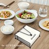 Napkin Holder for Table, Flat Napkin Holder with Weighted Arm, Square Paper Napkin Holders, Elegant Rustic Iron Metal, Modern Napkin Holder for Kitchen, Restaurant, Farmhouse, Dinner, Outdoor, Black