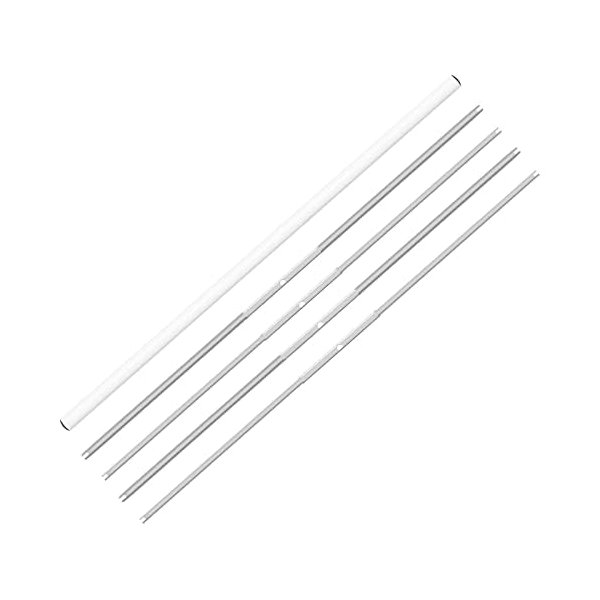 iPower 4-Pack 24'' Leaf Bowl Trimmer Replacement Stainless Cutting Blade, Spin Clean Cut Include 2 Serrated and 2 Straight Blades