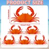 12Pcs Tissue Crab Lobster Honeycomb Centerpiece for Crab Party Decoration Crab Themed Party Table Centerpiece Crab Lobster Table Topper for Sea Animal Lobster Baby Shower Birthday Party Supplies