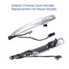 Lcyolada Front Left Driver Door Handle for Nissan Sentra 2013-2018,Nissan Murano Maxima 2009-2014, Nissan Leaf 2011-2017,806469N00A,Chrome