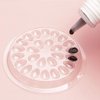 Kukiwhy 100 Pcs Eyelash Glue Holder False Eyelashes Glue Holder Eyelash Extension Glue Holder Pallet Pads