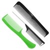 AC115 (Detangling Handle Comb, Parting Tail Comb & Dressing Comb) - Hair Care Accessory in AC-GREEN