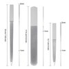3 Pieces Diamond Nail File Set Stainless Steel Double Side Nail File Metal Sapphire Buffer File Manicure Files Natural Nail Emery Boards for Salon Home and Travel Women Men