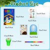 60 Pcs Christmas Christian Party Favors Religious Bible Coloring Books Bulk Goodie Bag Stuffers DIY Scenes Stickers Stampers Class Reward Prizes for Christmas Holiday Winter Nativity Party Supplies