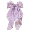 Long streamer oversized bow top clip hair clip for the back of the head tassel solid color bow hair clip hair bow ponytail clip(QZ)