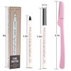 Eyebrow Tattoo Pen FASOTY 4 Pack Tat Brow Microblading Eyebrow Pen Waterproof Tattoo Eyebrow Pencil Pen Micro-Fork Tip Applicator Brow Pencil Creates Natural Looking Defined Brows Effortlessly