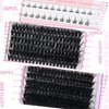 Fluffy Eyelash Clusters with Bottom Lashes 14-25mm Volume Lash Clusters Eyelash Extensions 100D+160D Individual Lashes Clusters 276pcs DIY D Curl Wispy Plant Fibers Lashes Clusters, by Yaiseiko