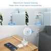 Ultra Thin Flat Extension Cord 10 FT, TESSAN Small Flat Plug Power Strip with 3 USB Charger (1 USB C), 3 Outlets Desk Charging Station, 10 Feet Long Slim Plug for Travel, Dorm Room, Office Essentials