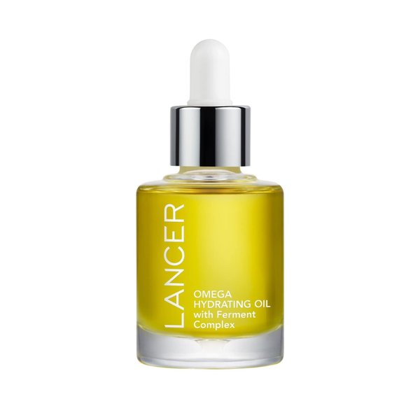 Lancer Skincare Omega Hydrating Oil with Ferment Complex, Daily Facial-Oil Moisturizer Serum with Turmeric, 1 Fluid Ounce