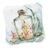 Coastal Cocktail Napkins BOTTLED SEAHORSE 40pcs 5x5 Beverage Napkins, Seahorse Napkins, Beach Cocktail Napkins, Decorative Napkins for Decoupage