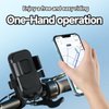 Runhike Electric Bike Phone Holder,Shockproof and Anti-Shake Phone Holder for Electric Bike and Motorcycle,One Hand Operation,1PC