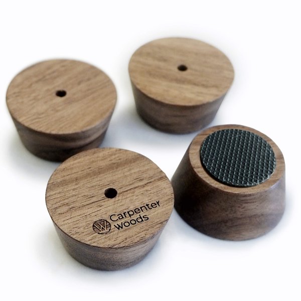 Carpenter Woods Wooden Cutting Board Feet - Cutting Board Kit - wood cutting board feet with silicone rubber feet for cutting board unfinished cutting board Butcher block cutting board feet silicone
