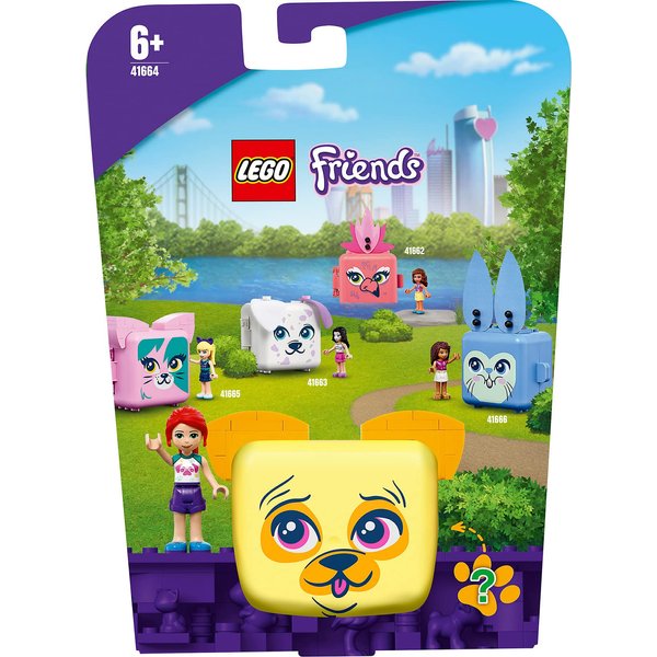 LEGO Friends Mia’s Pug Cube 41664 Building Kit; Pug Toy Creative Gift for Kids with a Mia Mini-Doll Toy; Dog Toy is The Perfect Present for Kids Who Love Portable Playsets, New 2021 (40 Pieces)