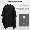 Professional Barber Cape Waterproof Hair Cutting Cape Haircut Cape Barber Cape for Men Hair Cape with Adjustable Neckline Salon Cape for Hair Cutting Tools Barber Supplies Accessories( 64" x 56" )