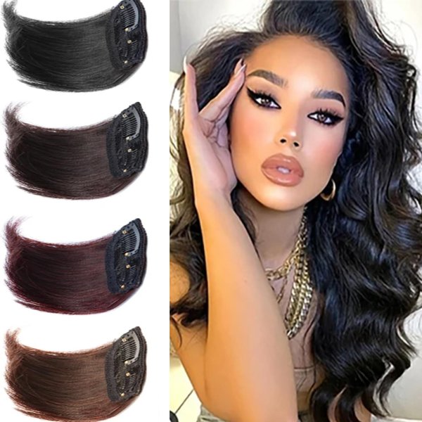 4 PCS Hair Bun Invisible False Hair Clip Fluffy Synthetic Hair Extensions Increased Hair Pad Hair Styling Accessories for Women Lady Girls