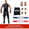 Mattel WWE Ultimate Edition Fan Takeover Action Figure, Kevin Owens Collectible Set with Interchangeable Accessories Like Extra Heads & Swappable Hands