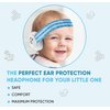 Lunobaby Baby Ear Muff - Noise Canceling Headphone for Infant Hearing Protection - Newborn Airplane Travel Essential - Plane Soundproof Earmuff for Flying (White)
