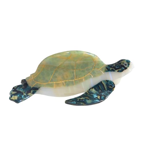 Fantasy Funny Turtle Hair Clip,Acetate Hair Clip,Small Claw Clip for Women,Green