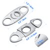 Cigar Cutter Guillotine, Stainless Steel Double Blade Cigar Clippers, 3 Packs Birthday Gift for Men