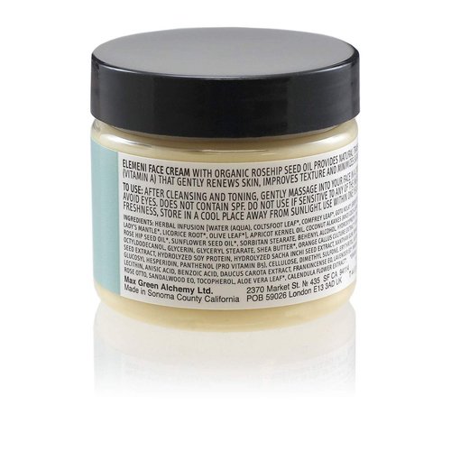 Max Green Alchemy elemeni Anti Aging Radiance Face Cream - Collagen Face Moisturizer Cream for Men and Women | Day and Night Cream Reduces Wrinkles and Improves Brightness | 2 OZ / 57 Gram