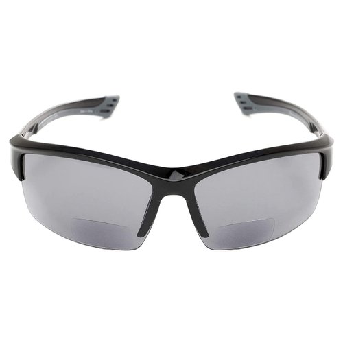 Incredible Bargains Cougar FS2 Sport Wrap Bifocal Safety Reading Glasses (Black +3.00)