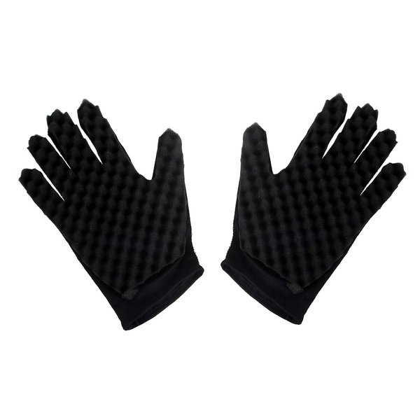 Magic Curly Sponge Gloves, Xafissy 2PCS Hair Curl Sponge Gloves Hair Styling Tool Twist Brush Glove for Curly Hair Styling Care