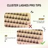 Mayhug Lash Clusters 88 Pcs Cluster Eyelash Extensions Anime Lashes D Curl False Eyelashes Fluffy Lashes Wispy DIY Lash Extensions at Home (Sparky,Mix8-16mm)