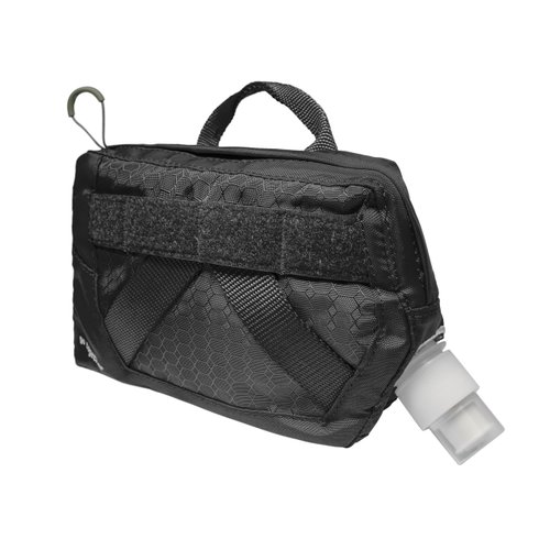 Kurgo Dog Hydration Flask, Detachable Molle Compatiable Water Pouch, Attachable Pouch for Dog Molle Harness, Service Dog Harness Attachment, RSG (Black)