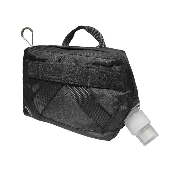 Kurgo Dog Hydration Flask, Detachable Molle Compatiable Water Pouch, Attachable Pouch for Dog Molle Harness, Service Dog Harness Attachment, RSG (Black)