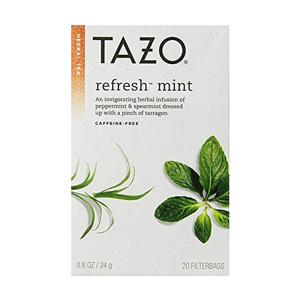 Tazo Herbal Tea Refresh Mint -- 20 Tea Bags - 2 pcL8