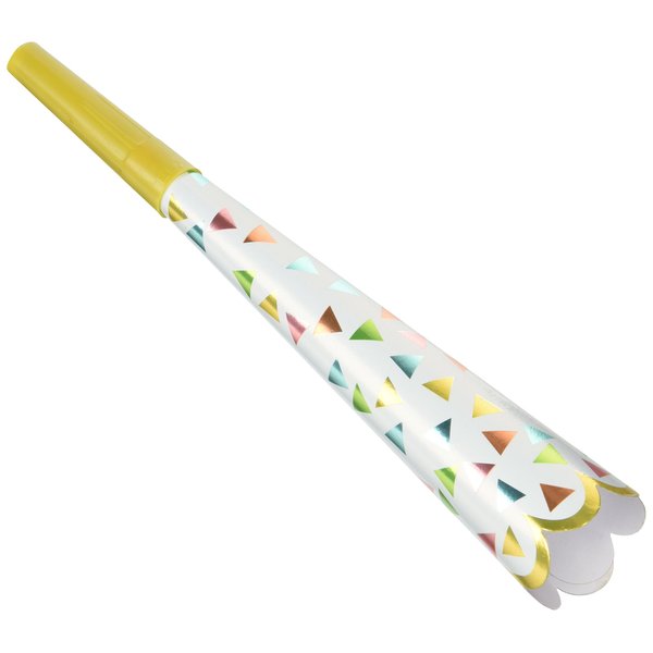 Amscan 331927 Confetti Fun Foil Horns, Multi