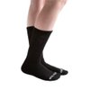 Doc Ortho Ultra Soft Loose Fit Diabetic Socks for Men and Women, 3 Pairs, Crew - Black