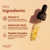 SOULSPA PURE Vitamin C Serum for Face - Enhanced with Hyaluronic Acid & Peptides - Best Vitamin C Face Serum for Hydration - Anti-Aging Facial Serum, 4 fl oz