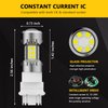 PHINLION 3200 Lumens 3157 LED White Bulb, 6000K Super Bright 3056 3156 3057 4114 4157 LED Bulb for Backup Reverse Lights and DRL Daytime Running Lights, Pack of 2