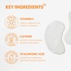 By Nature Vitamin C + Caffeine Brightening + Hydrating Under Eye Mask Patches - Energizing + Replenishing Eye Patches for Dark Circles - Skincare from New Zealand - Under Eye Patches - 5 Pairs