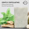 O Naturals 7.76 oz (3PC) Exfoliating Soap Bar with Dry Mint Leaves - Medium Grit Mens Soap - All Natural Exfoliation Bar Soap for Men - Mint Bar Soap - Face Soap Bar - Moisturizing Mens Face Bar Soap