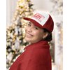 Tstars I've Been Naughty Funny Holiday Ugly Christmas Party Trucker Hat Mesh Cap One Size red/White