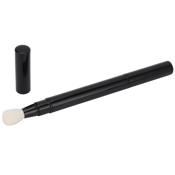 Dual Eyeshadow Brush, Eyeshadow Blending Brush Retractable Portable Double Ended Eye Makeup Brush Synthetic For Outdoor Travel Soft Easy To Apply With Automatic Sealing