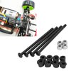 RC Screw Kit, Steel Screws and Nuts Plastic Bushing RC Hardware Screw Kit for Wltoys 144010 144002 124016 124017 RC Cars
