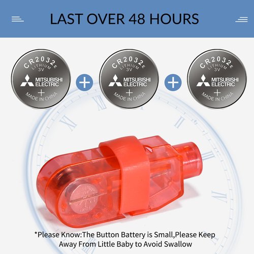 CALIFORNIA CADE ELECTRONIC Finger Lights-50Pcs for Kids Adult Party Favors Party Supplies for Holiday Light up Toys - LED Rave Laser Assorted Toys for Holiday (Red)