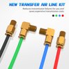 Foruly for 13 15 18 Eaton Fuller Transmissions Air Line Kit, 4 New 12" 5/32 Air Lines with 4 Air Line Shift Knobs & New Push-in Fittings for Changing from Shift Knob to Transmission Air Shift Valve