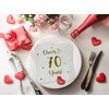 Cheers to 70 Years Cocktail Napkins | Happy 70th Birthday Decorations for Men and Women and Wedding Anniversary Party Decorations | 50-Pack 3-Ply Napkins | 5 x 5 inch folded (White)
