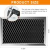 JX81J WB02X11124 Microwave Charcoal Filter Fits for GE JX81J WB02X11536 WB06X10823 Microwave Oven Vent Filter (4 Pack)