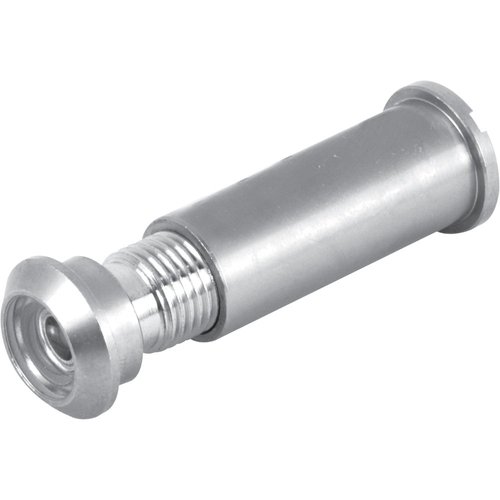Prime-Line U 10347 Door Viewer, 15/32 In. x 160 Degree, Solid Brass Housing, Glass Lens is U.L. Listed, Satin Nickel Plated Finish (Single Pack)