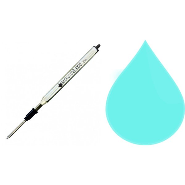 L131TQ Monteverde Refill for Ballpoint Pen-Turquoise (Pack of 2)